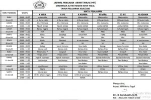 JADWAL PAT T.A. 2019/2020